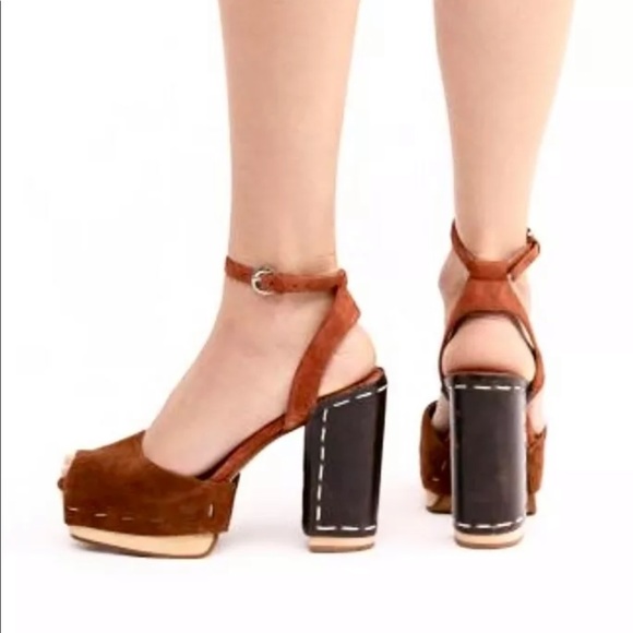 Jeffrey Campbell Sandal Platform Brown Rust - Picture 5 of 8